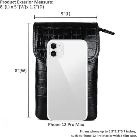 Genuine Leather Small Crossbody Bags for Women Cell Phone Bag Cross Body - Picture 5 of 7